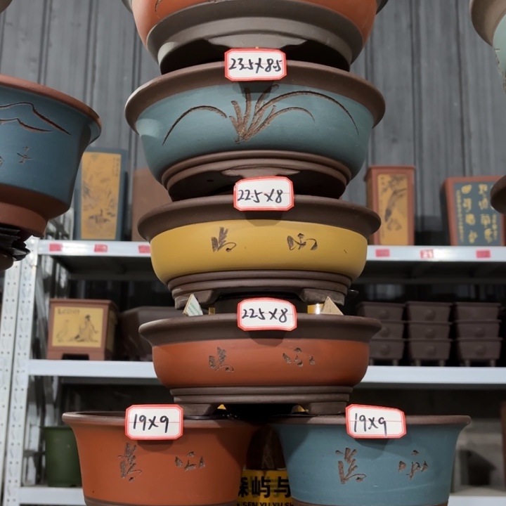 紫砂花盆           108-8