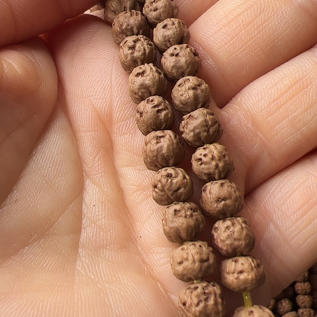 迷***色吊坠金刚菩提五爪金龙肉包子佛手非精品114颗籽