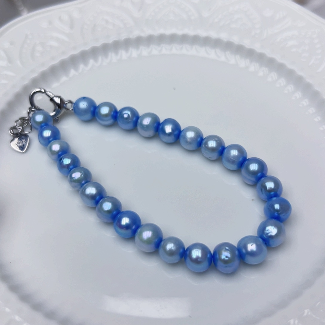 淡水珍珠手绳银S925镶嵌