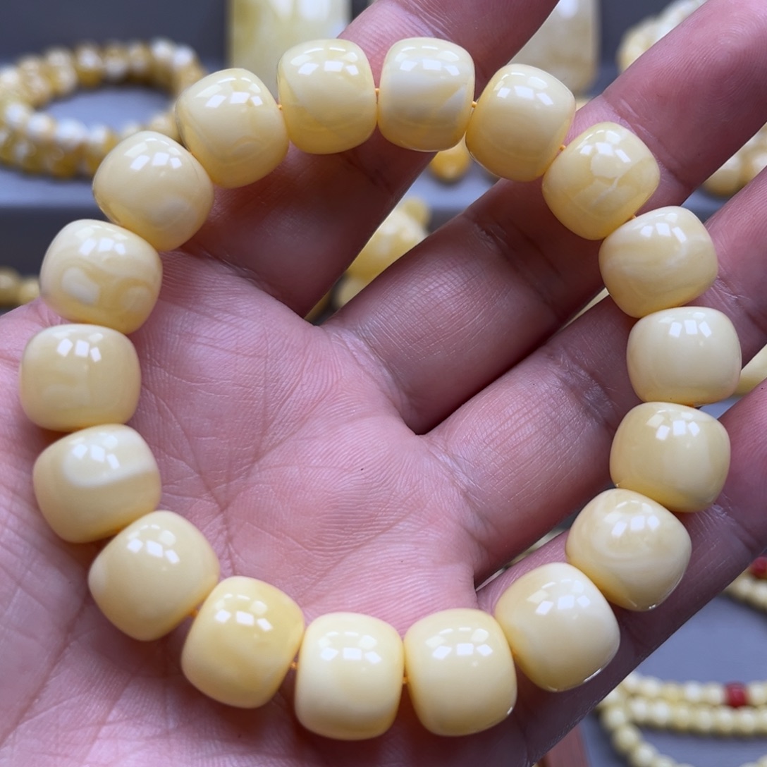 琥珀未镶嵌手链手串