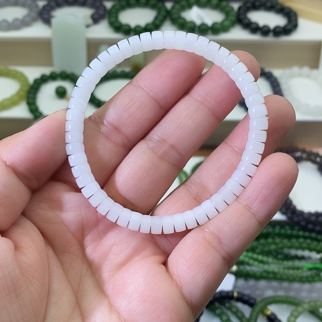 和田玉未镶嵌手链