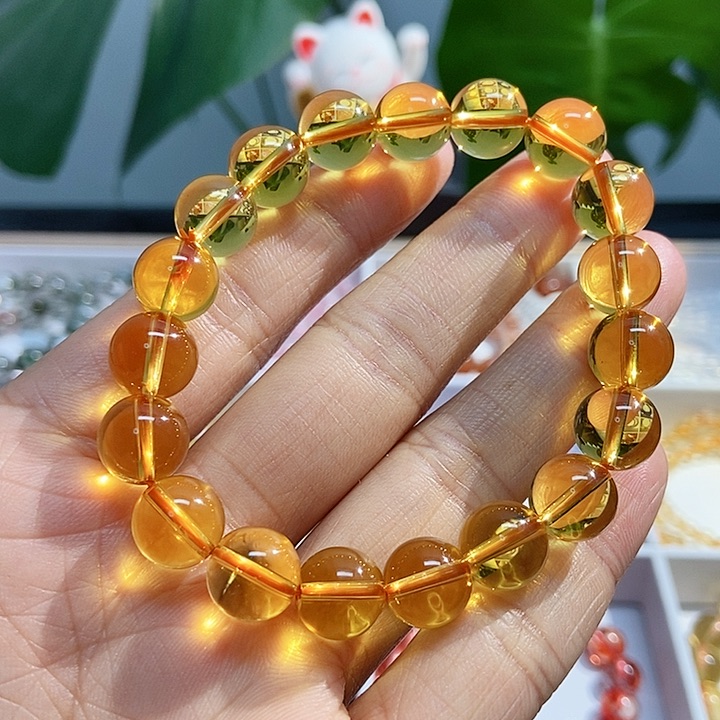 水晶手链未镶嵌黄水晶