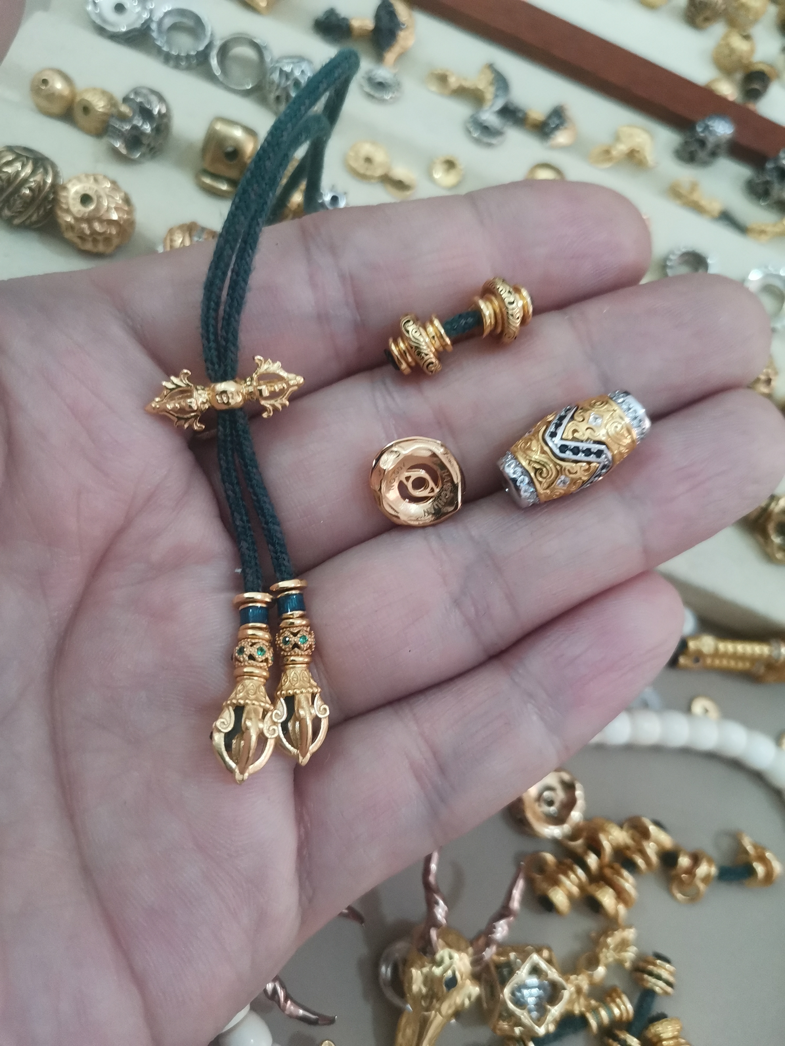 925银银制品 小熊配饰一组