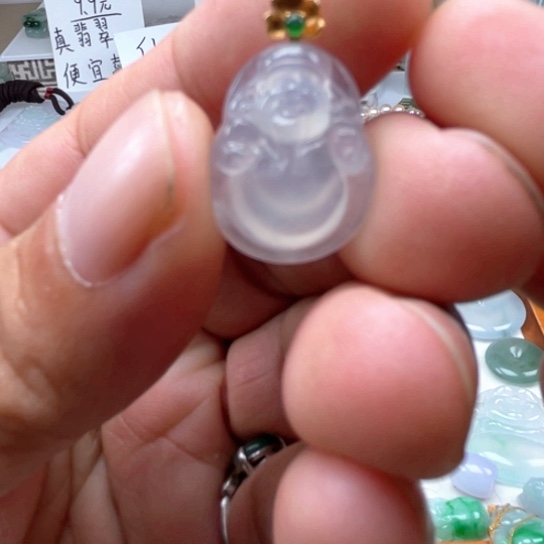 翡翠未镶嵌颈饰翡翠财神