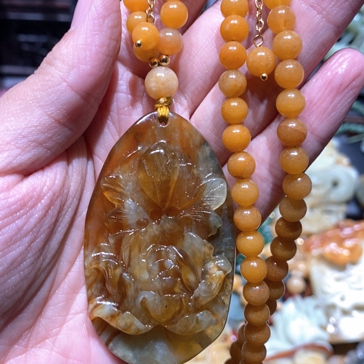 岫玉毛衣链未镶嵌