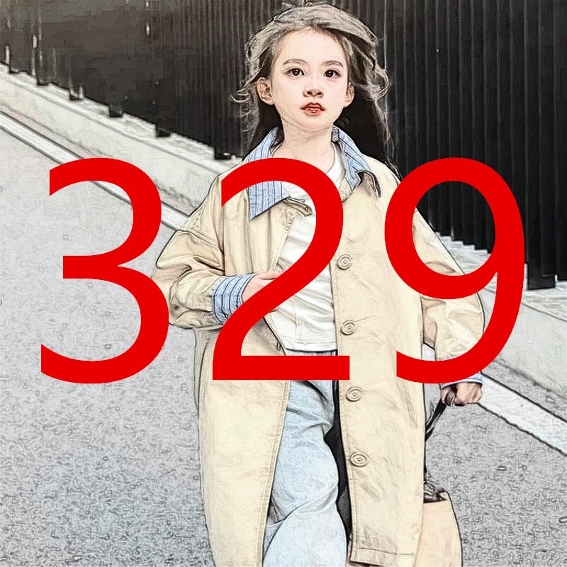 【GZ】编码329女童2025童装冬季新款时尚真毛领鹅绒服外套YMR4SU077