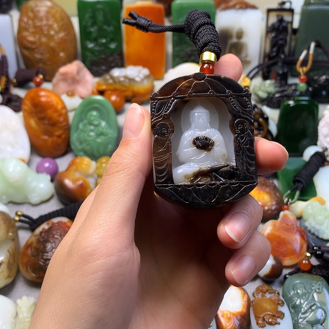 未镶嵌和田玉挂件天****哥