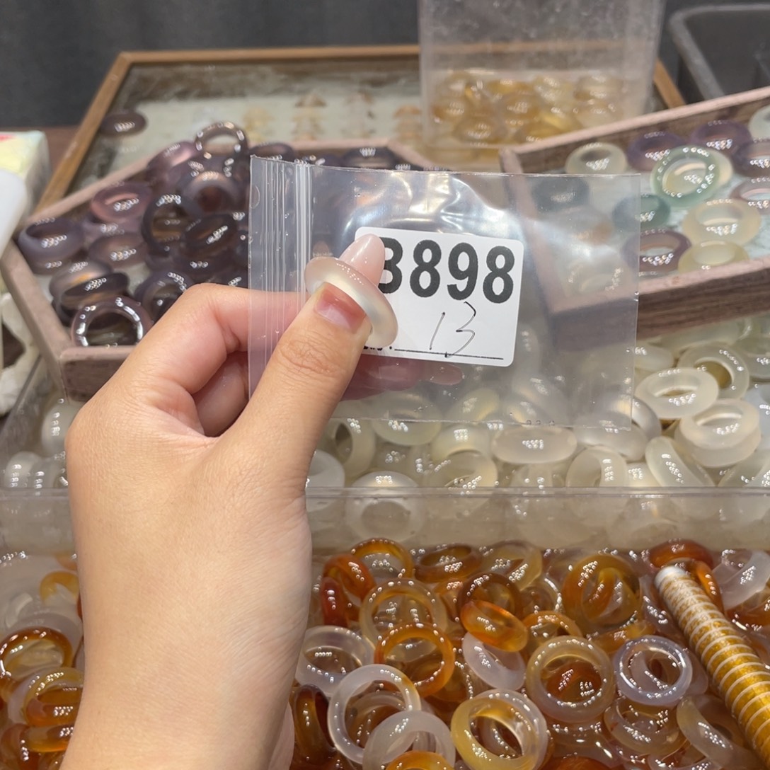 玛瑙/玉髓未镶嵌戒指898