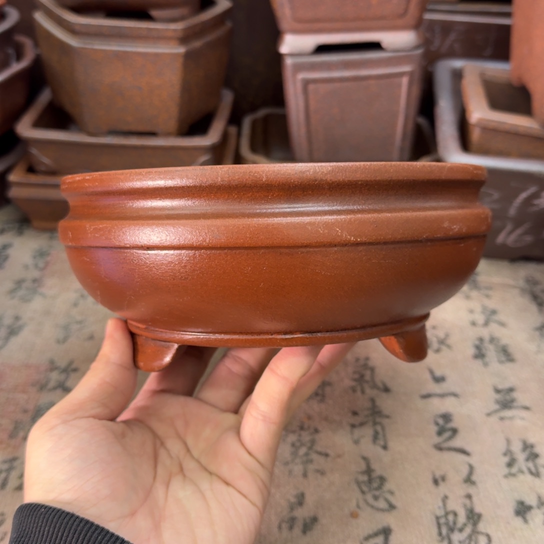 紫砂花盆48号宜兴紫砂正品17x6.5