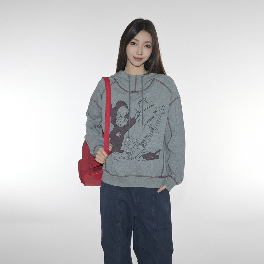 BASEMENT FGx鬼马小精灵美式复古印花带帽卫衣251050009096