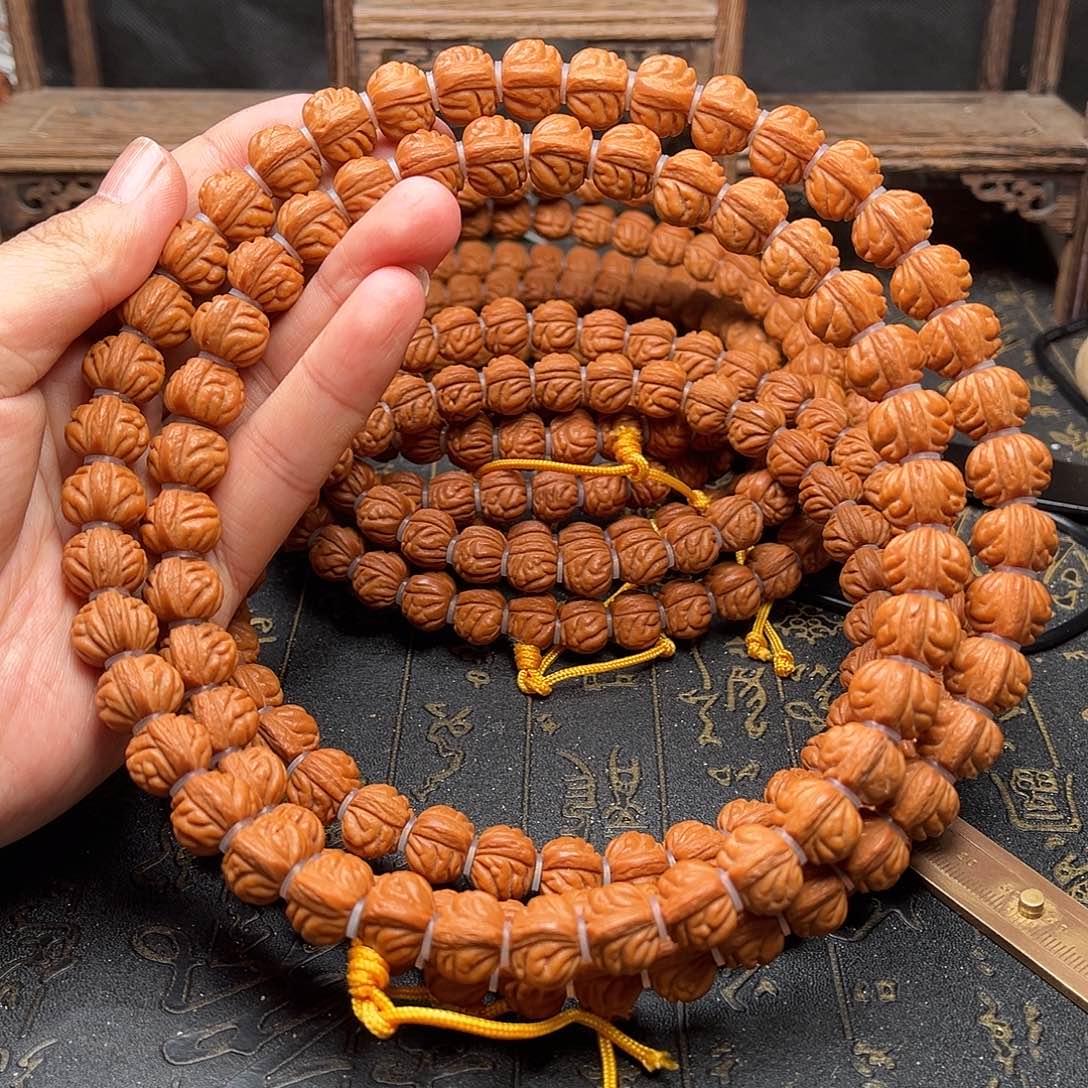 吊坠桃核小金豆72薄挂