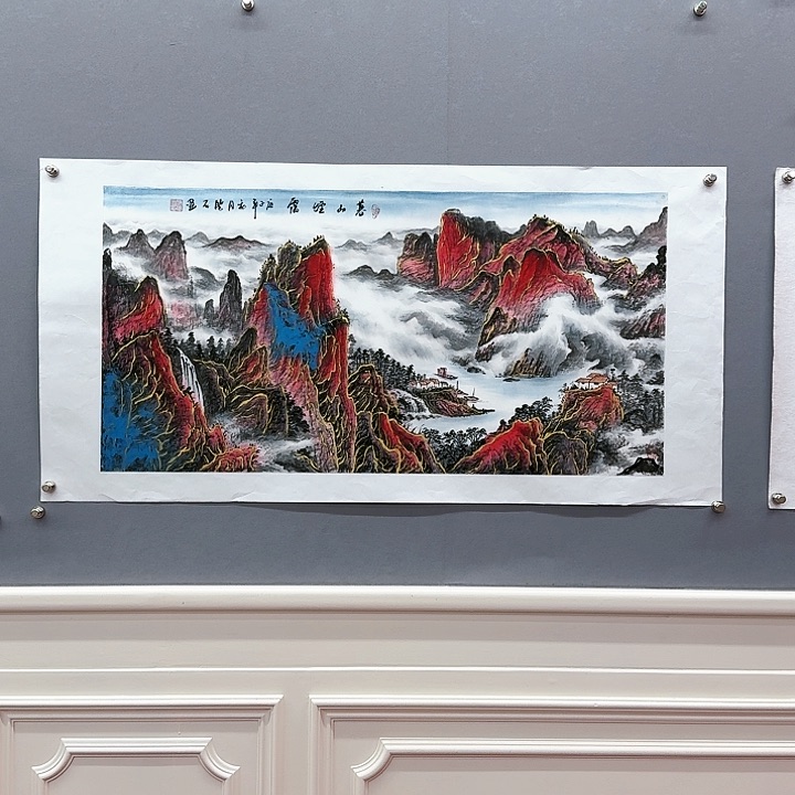国画书法作品多次参加