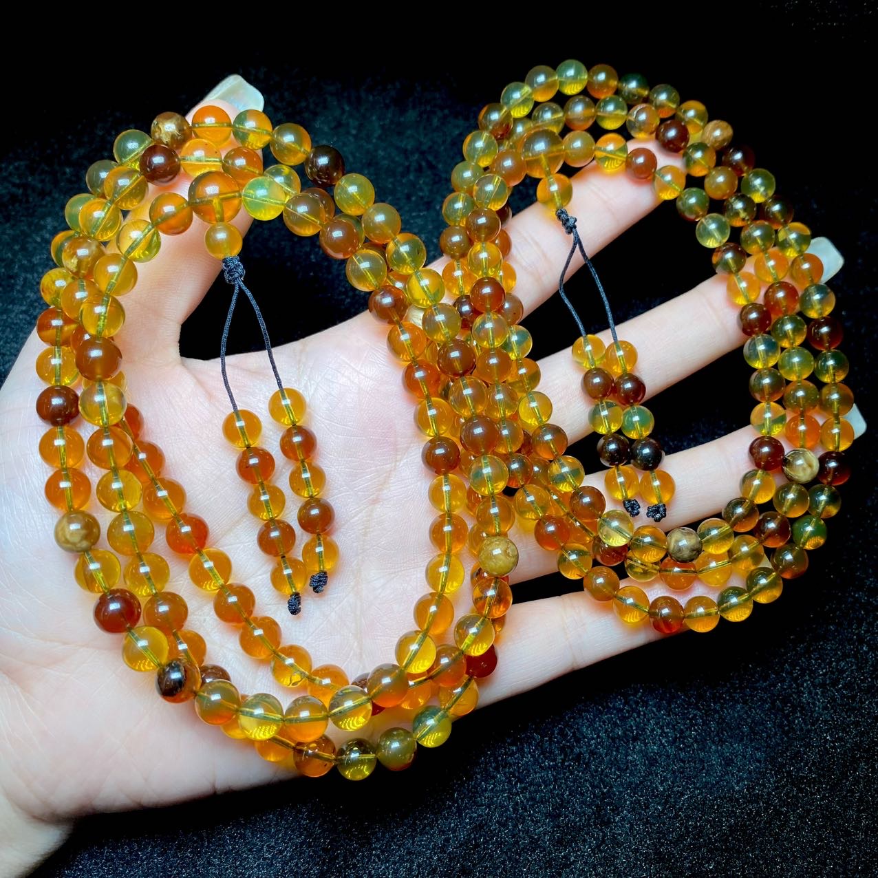 【云上好物】琥珀多宝项链-多样性发其一-6mm-DS98307（甄选）