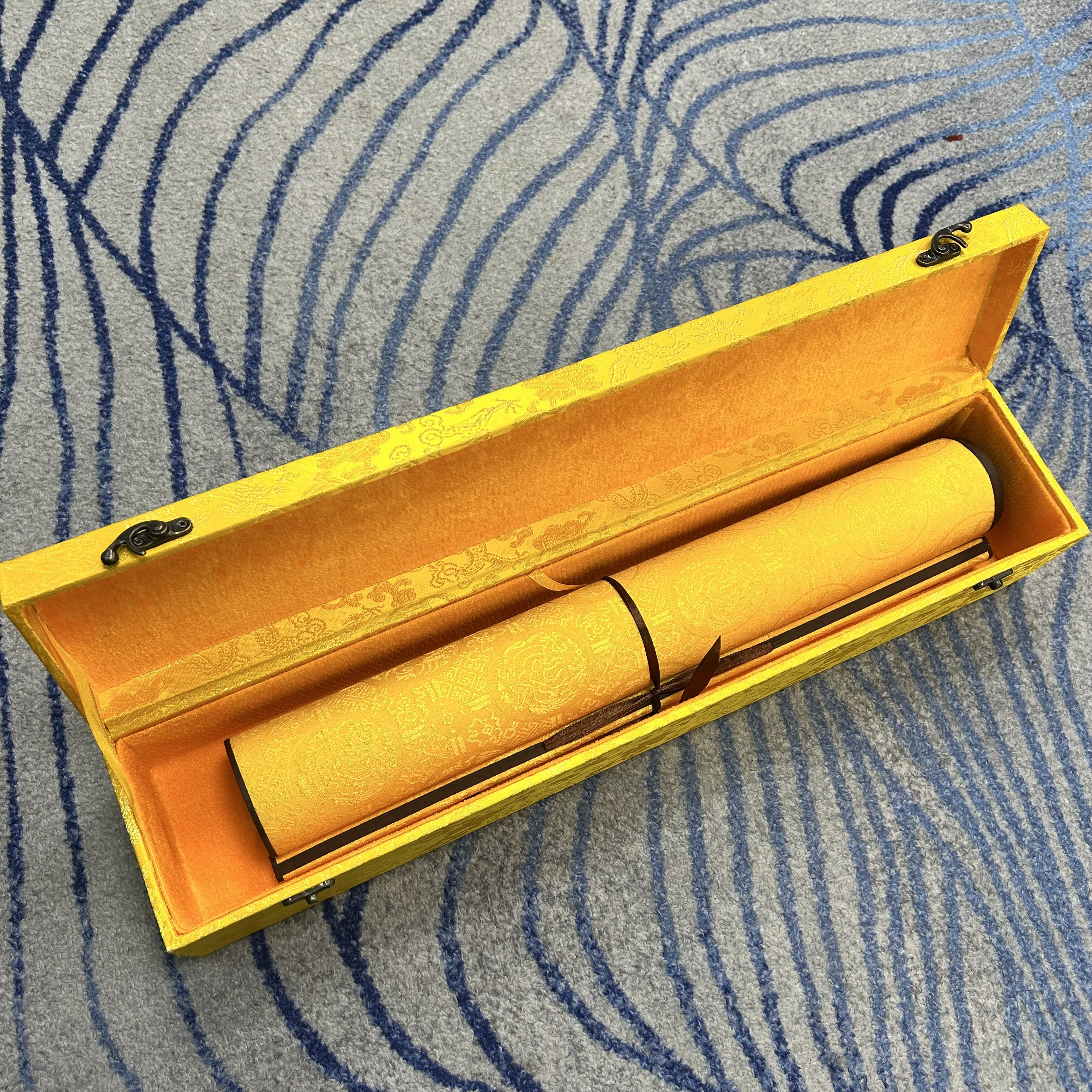 齐振家亲笔手绘【马到成功】10mX50cm手卷送锦缎礼盒收藏送礼作品