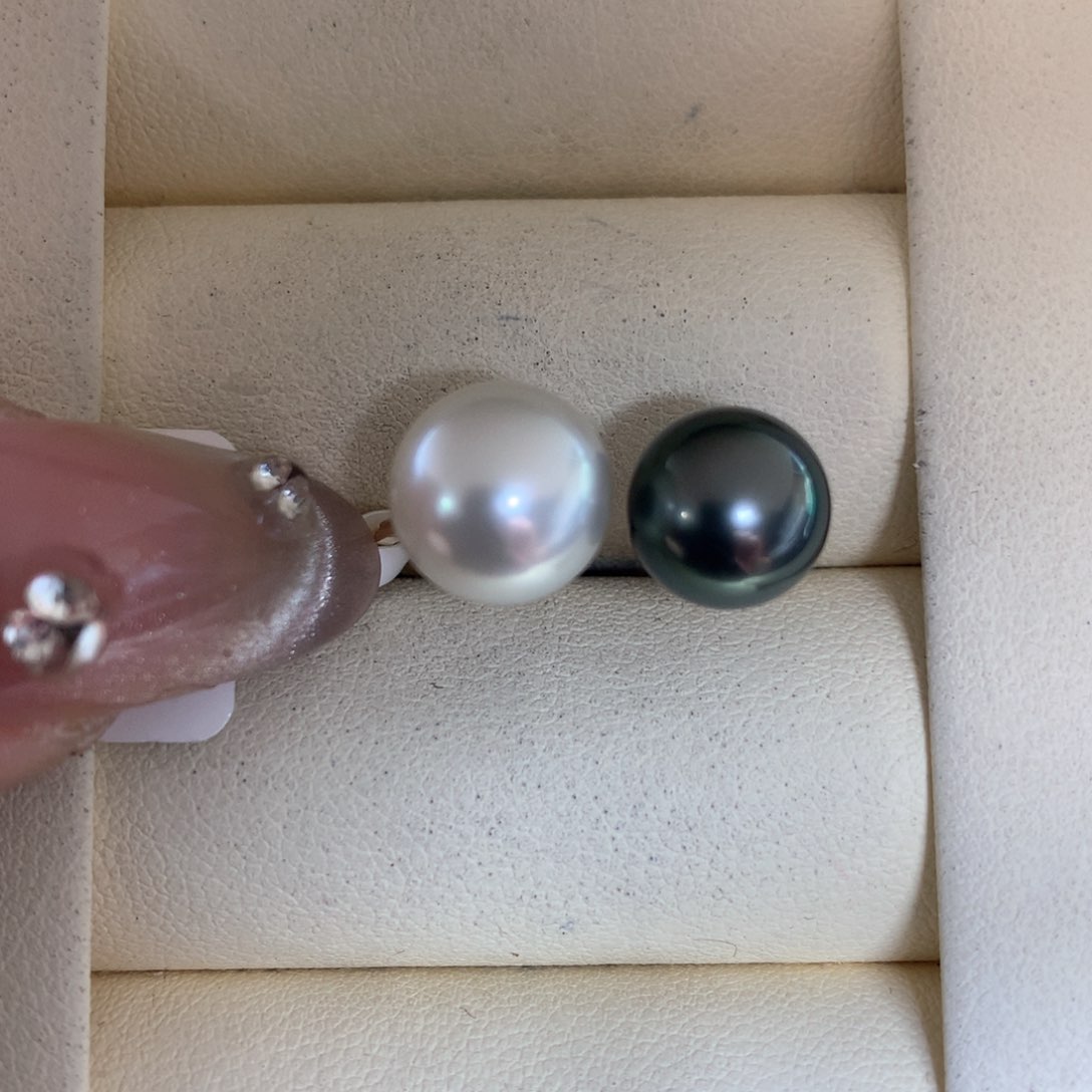 海水珍珠戒指18K金镶嵌