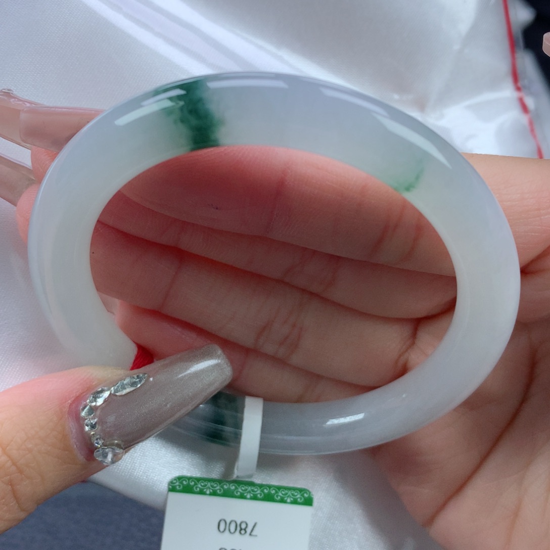 翡翠手镯未镶嵌53.8圆条