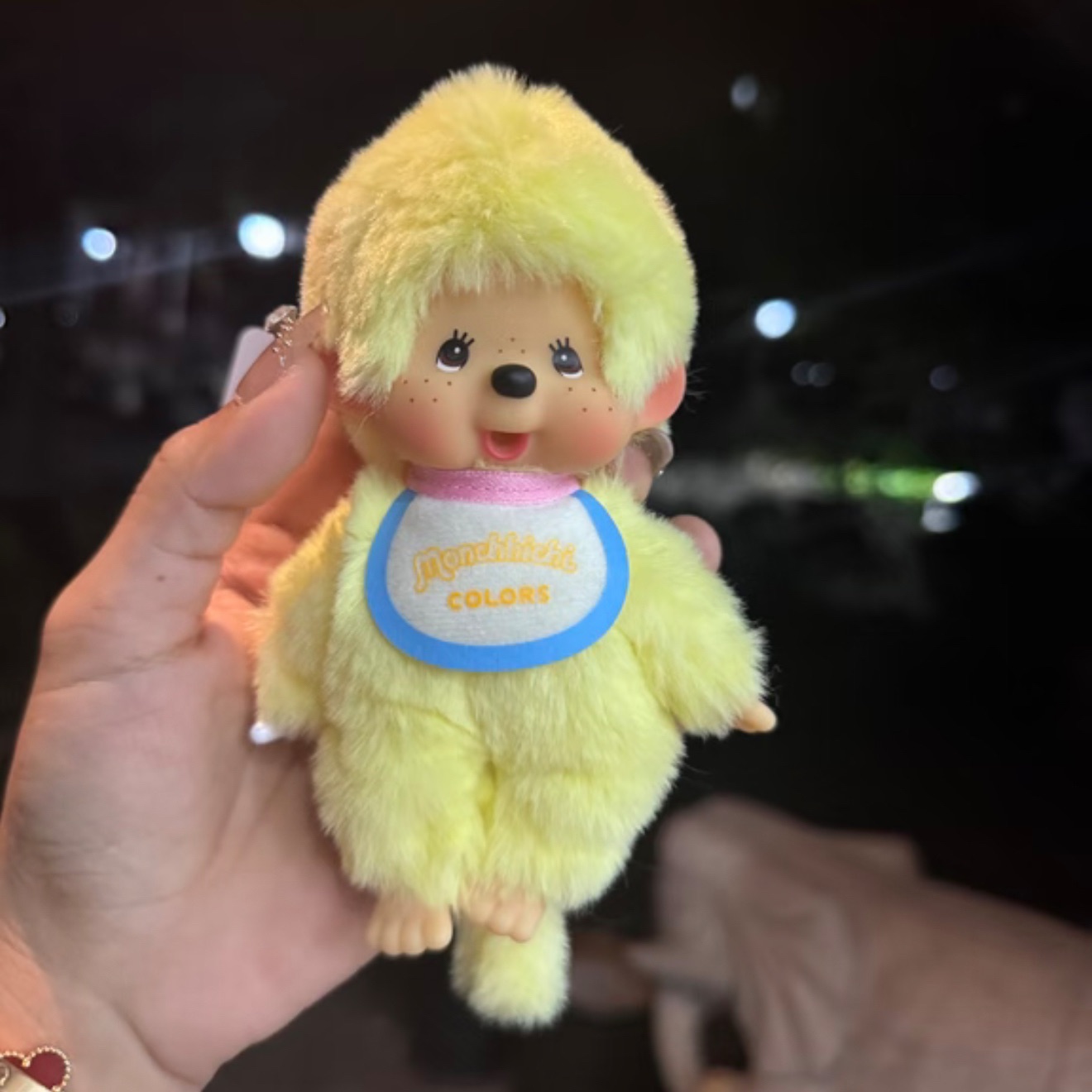 【福冈限定】Monchhichi 鸡蛋黄蒙奇奇钥匙扣玩偶