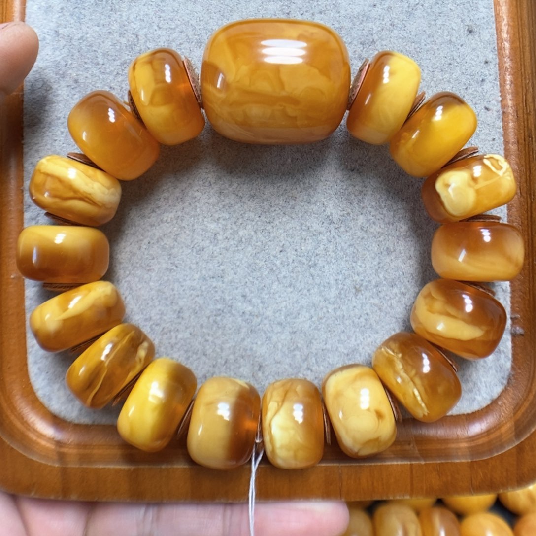 蜜蜡手串未镶嵌蜜蜡