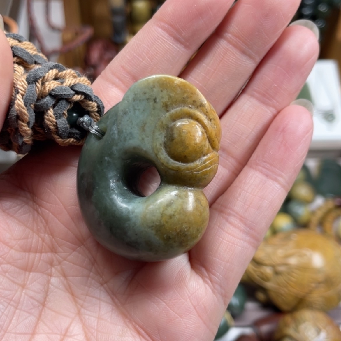 【闪购商品】岫岩河磨玉（透闪石质玉）挂件未镶嵌