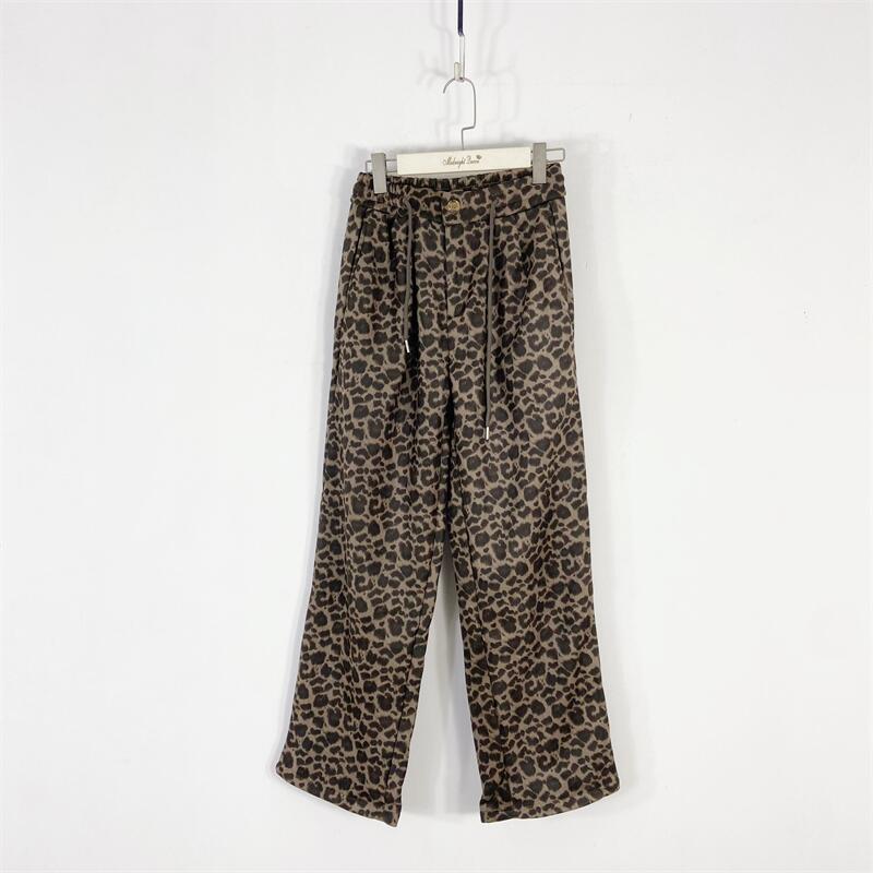 【77衣橱】ED4087精品女装冬款加绒直筒裤