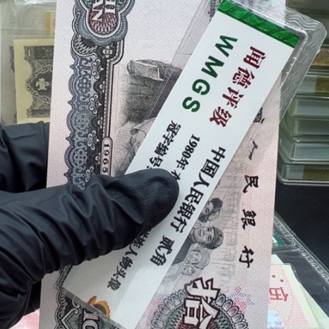 塑料第三套人民币大团结全新