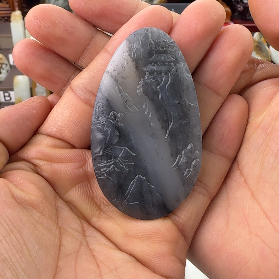 和田玉未镶嵌颈饰