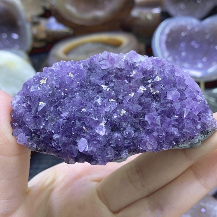 未镶嵌珠宝半成品水晶紫晶块