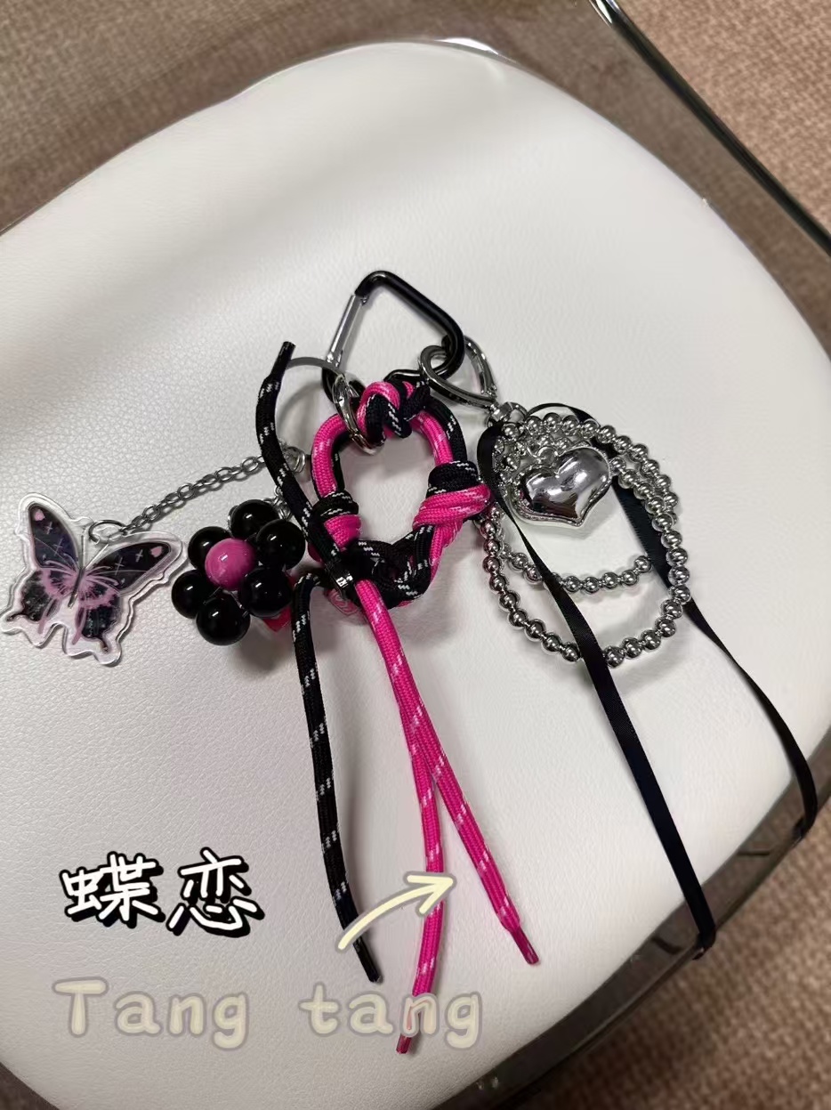 拉布包包挂件时尚轻奢气质优雅设计师真皮手提包