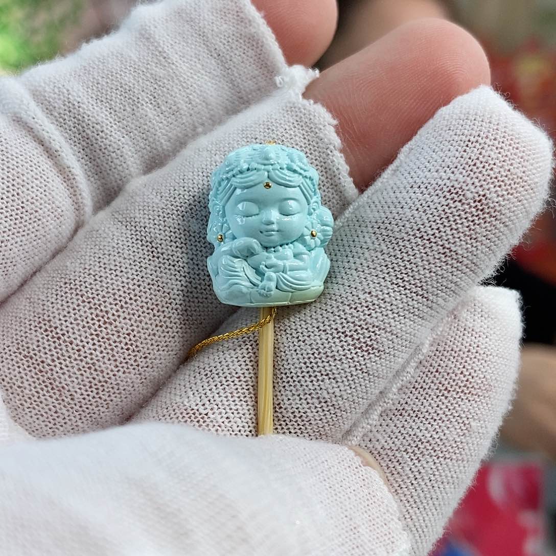 绿松石珠宝半成品未镶嵌