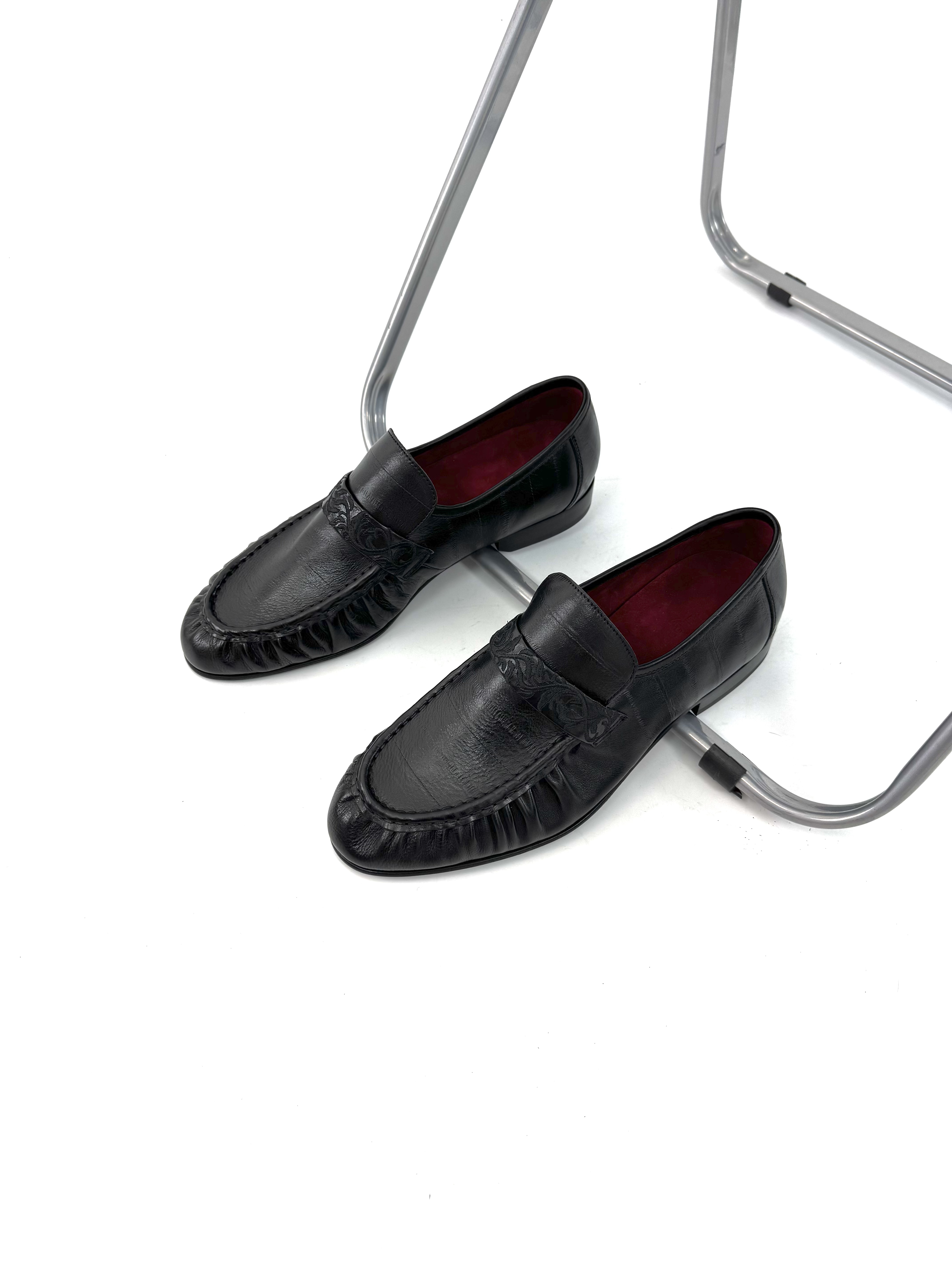 玫瑰花雕纹乐福真皮皮鞋通勤百搭头层牛皮羊皮内里TERRAINCOGNITA