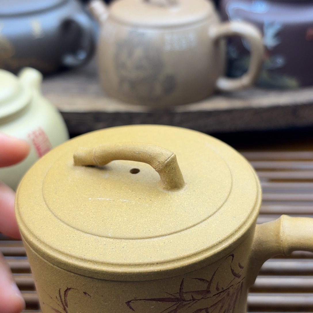 茶壶紫砂盖杯黄金段200c c