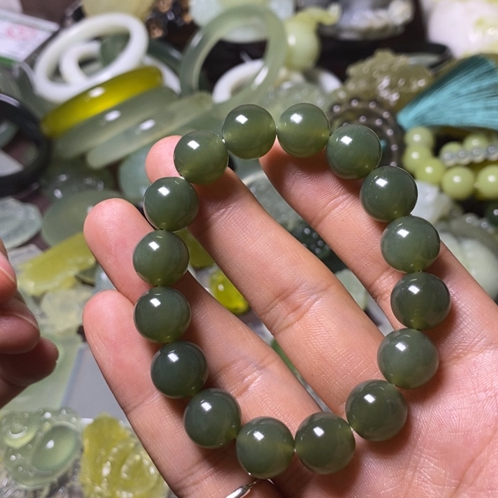 岫玉岫玉手串未镶嵌