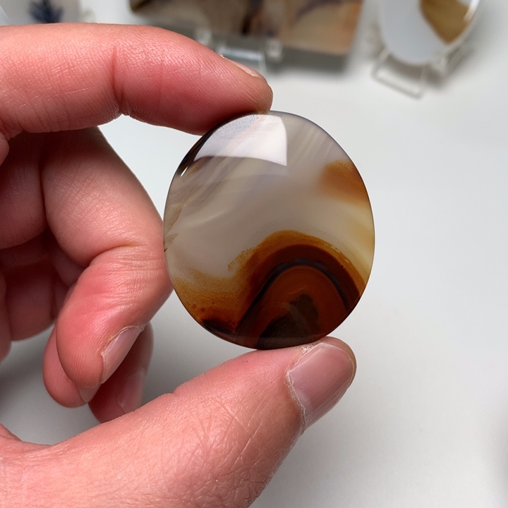 玛瑙/玉髓吊坠(不含链)未镶嵌答*~