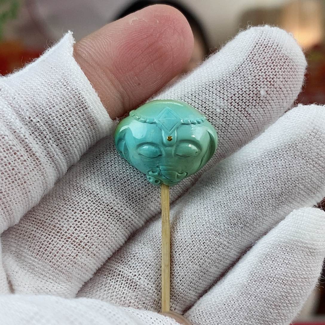 绿松石珠宝奇石未镶嵌