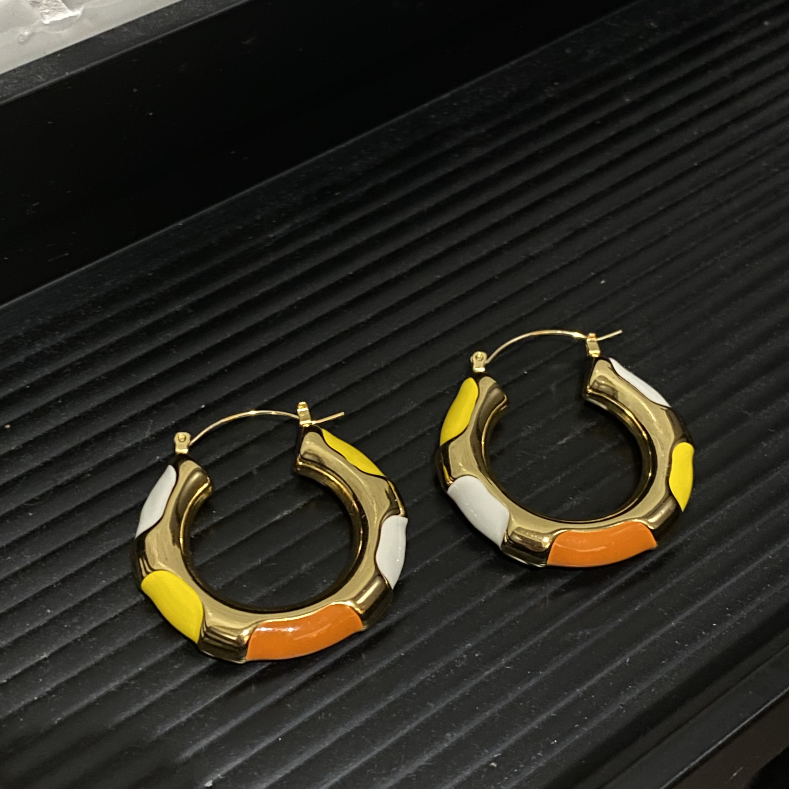 钛钢耳饰 iLaruN新款钛钢耳圈欧美风