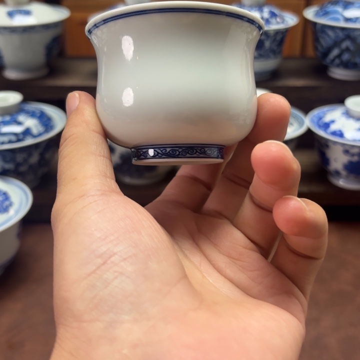 景德镇纯手工手绘小炉式杯