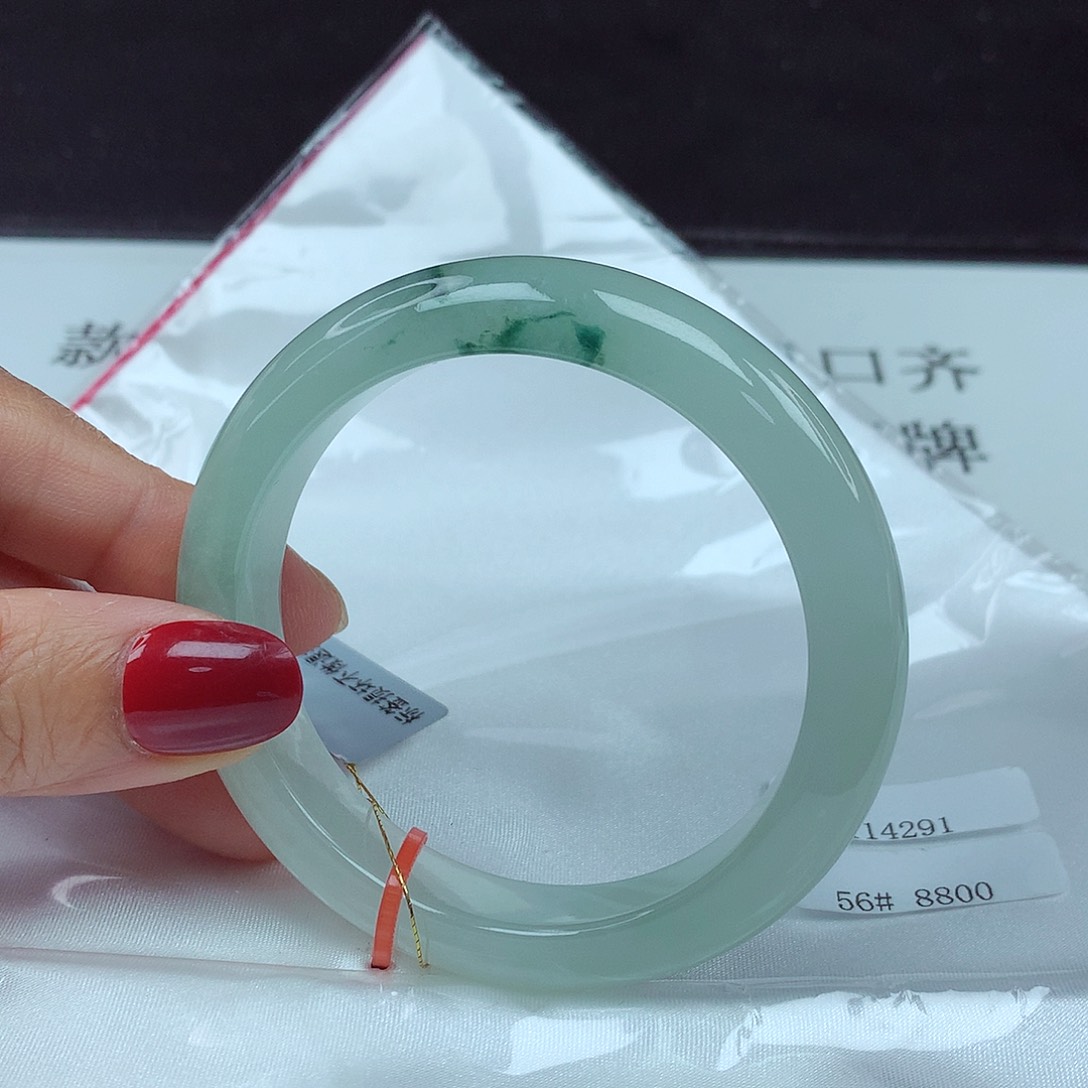 翡翠手镯未镶嵌56圈4291