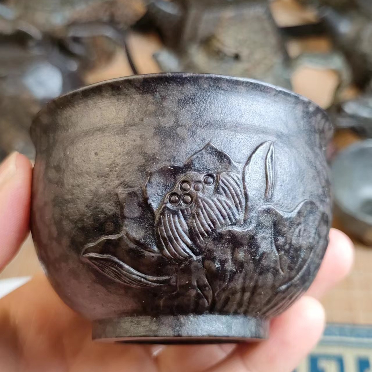 【荷花杯】冰碛岩原石手工制作中式古风茶壶