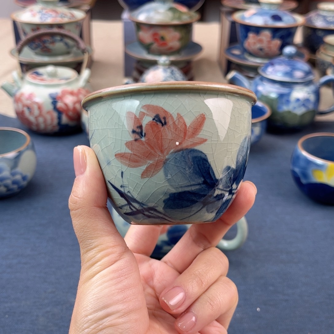 杯景德镇手绘手工茶具