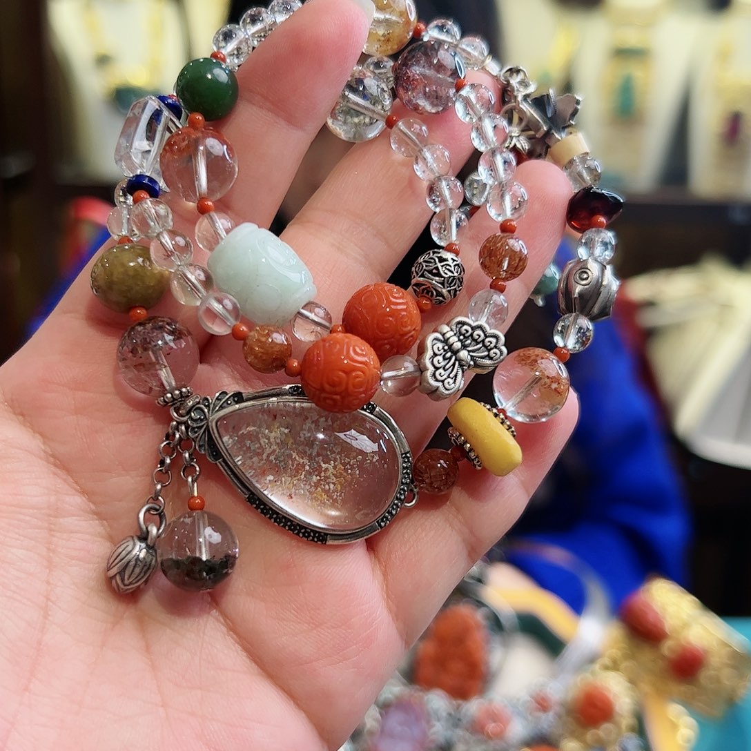 玛瑙手链未镶嵌古风