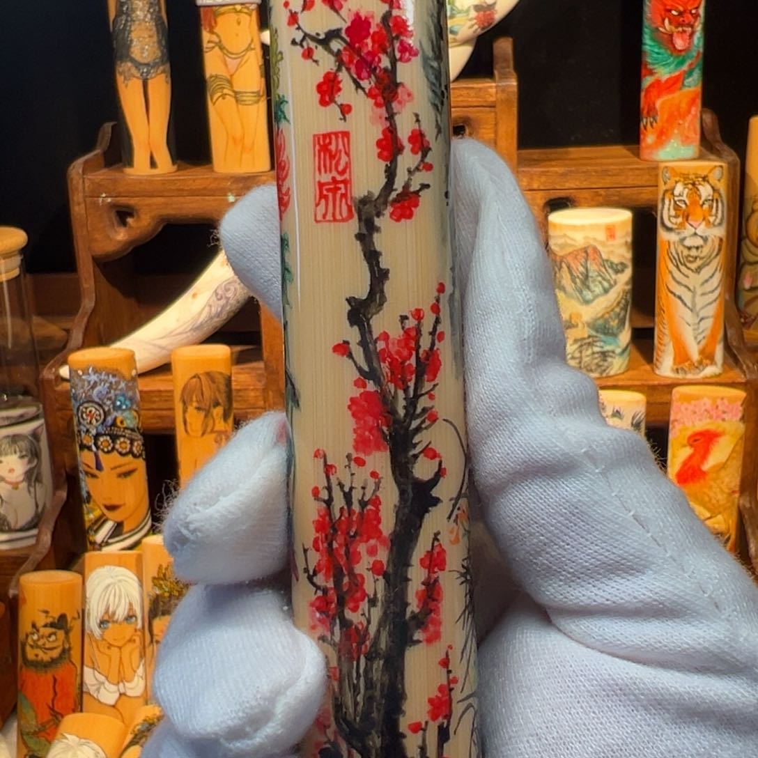 手工针刺梅兰竹菊