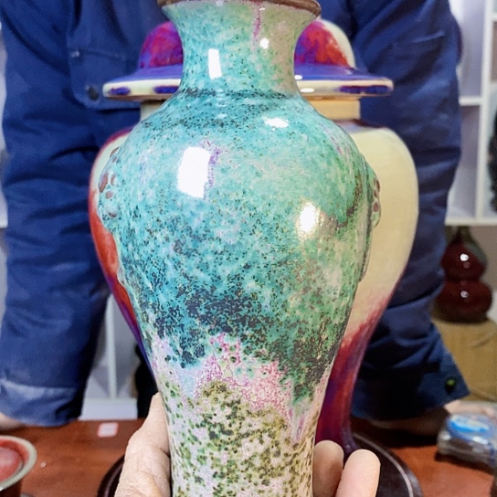 摆件尚峰钧窑作品新疆不包邮