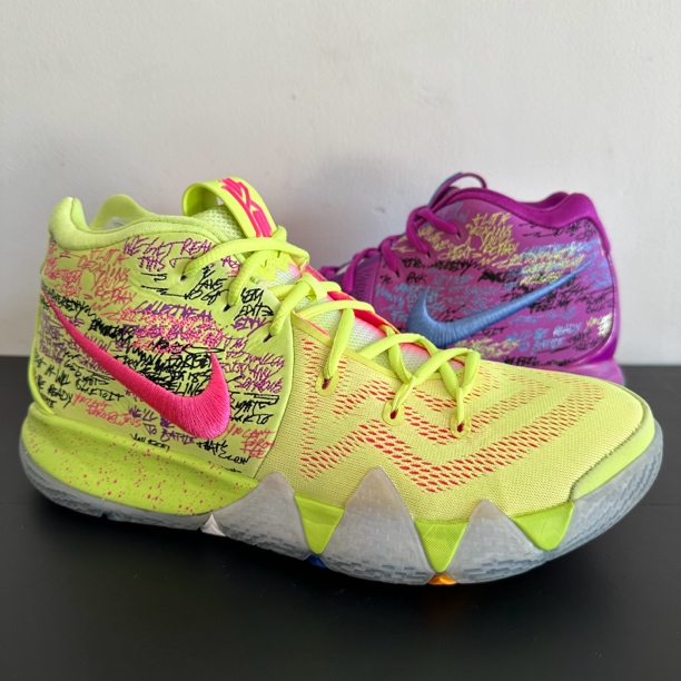44码 九九新 原盒 欧文4 kyrie4 what the 炫彩 鸳鸯 篮球鞋 男鞋
