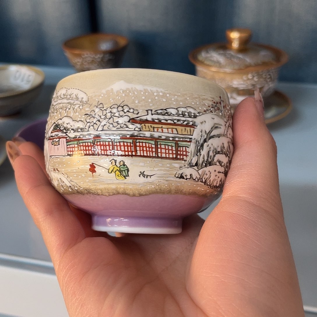 心**青景德镇陶瓷手工茶杯