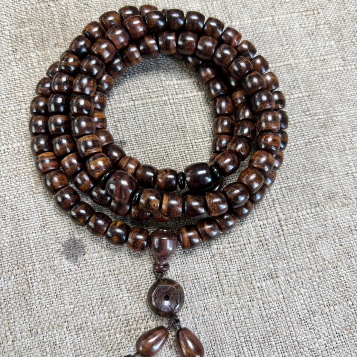 海南黄花梨紫油梨7*8*108手串/多样性发一