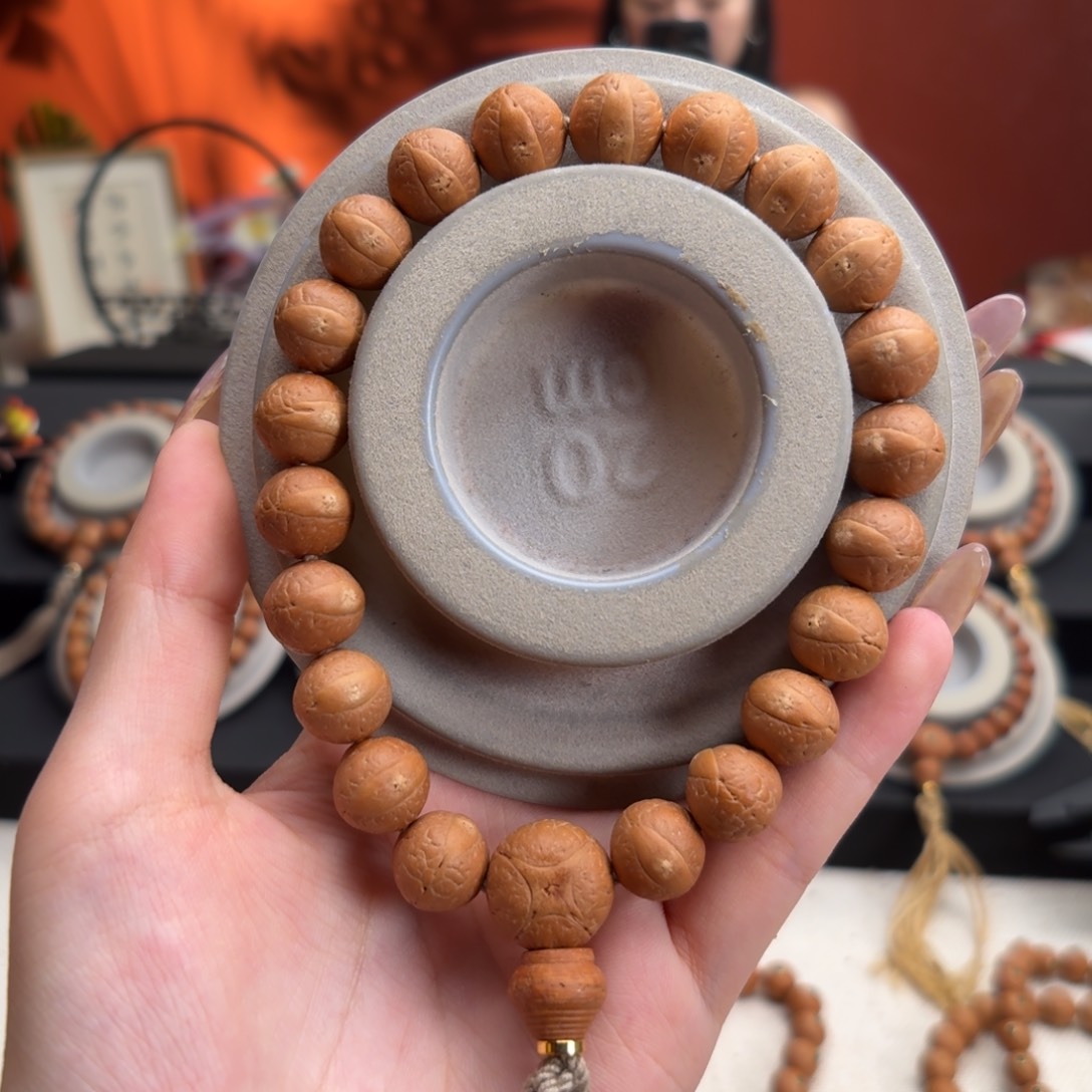 手串凤眼菩提12mm铁籽单圈素串精挑