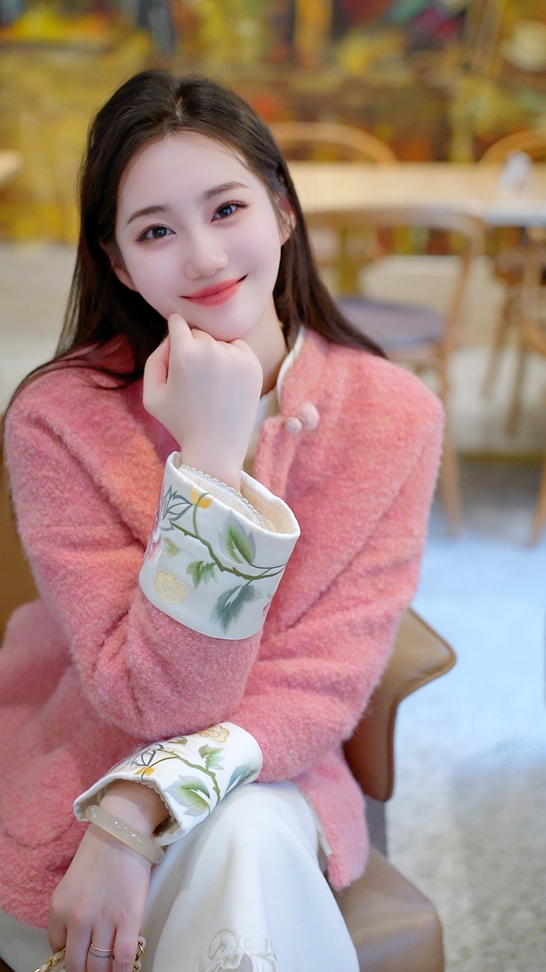 《ELFBOX》秋冬款高级感气质百搭国风羊毛呢厚款外套6613