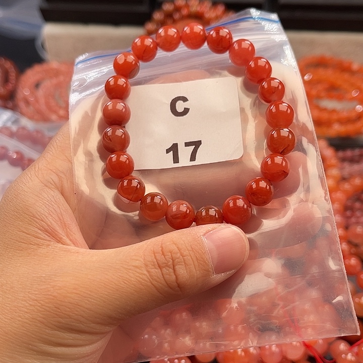 南红玛瑙未镶嵌多样性发货默认微瑕称重9mm