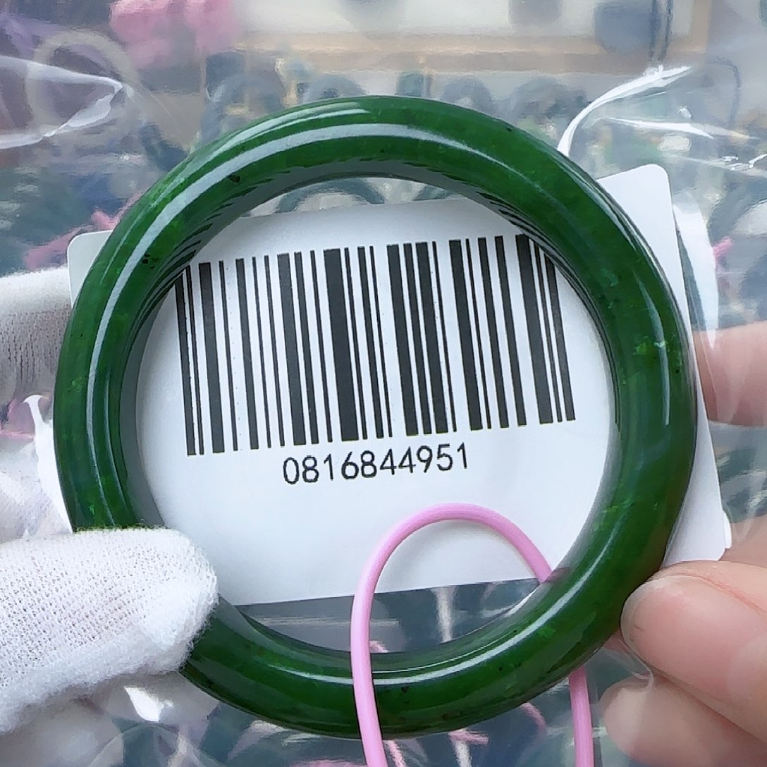 和田玉（碧玉）手镯未镶嵌5859