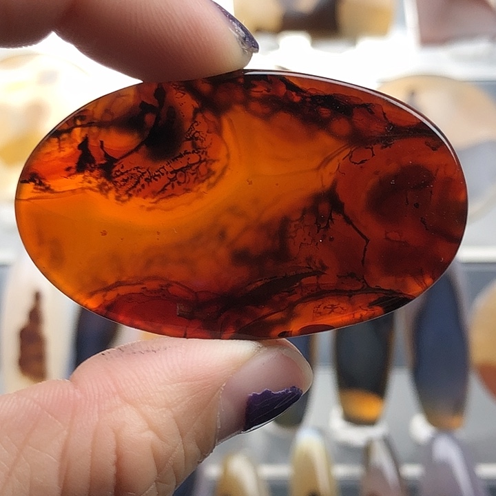 玛瑙/玉髓未镶嵌颈饰187微瑕